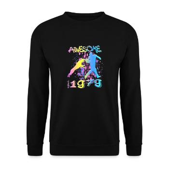 Génial depuis 1979. Agilité, Hundetraining - Sweat-shirt Unisexe - noir - Devant - Alina (178cm) & Michal (187cm)