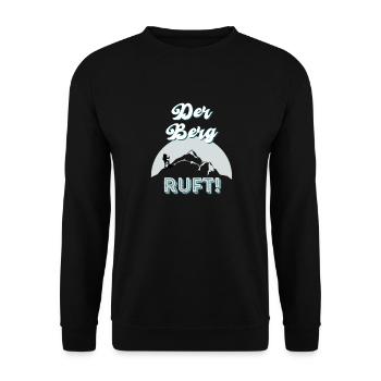 Lustiger Spruch für Wanderer Hiker Bergsteiger - Unisex Pullover - Schwarz - Vorne - Alina (178cm) & Michal (187cm)
