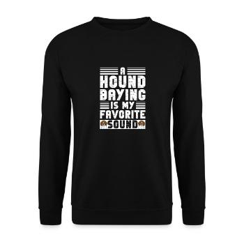 Treeing Walker Coonhound - Unisex Pullover - Schwarz - Vorne - Alina (178cm) & Michal (187cm)