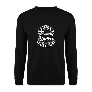 Treeing Walker Coonhound - Unisex Sweatshirt - black - Front - Alina (178cm) & Michal (187cm)