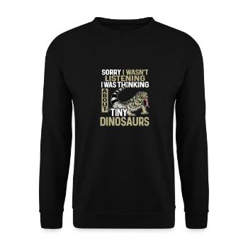 Tegu Eidechse Reptil Herpetologe - Unisex Pullover - Schwarz - Vorne - Alina (178cm) & Michal (187cm)