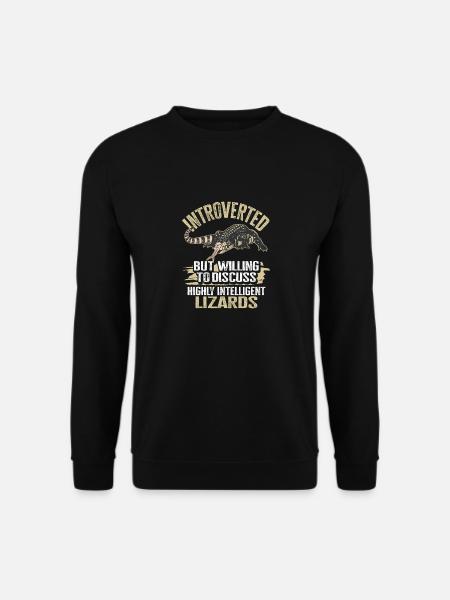 Tegu Lizard Reptile Herpetologist - Unisex Sweatshirt - black