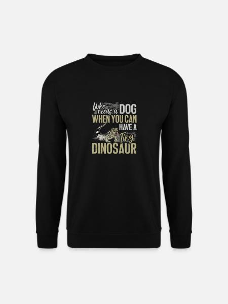 Tegu Lizard Reptile Herpetologist - Unisex Sweatshirt - black