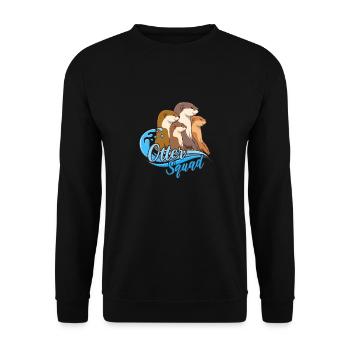 Otter Squad, animal de la forêt, animal de la - Sweat-shirt Unisexe - noir - Devant - Alina (178cm) & Michal (187cm)