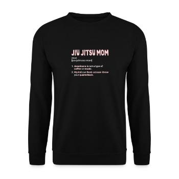 Jiu-Jitsu Maman Drôle de Mère Jiu Jitsu Brésilien BJJ - Sweat-shirt Unisexe - noir - Devant - Alina (178cm) & Michal (187cm)