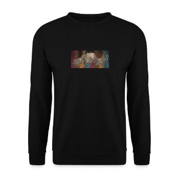 Elephant Family Mother Baby Elephant Africa Wildli - Unisex Sweatshirt - black - Front - Alina (178cm) & Michal (187cm)