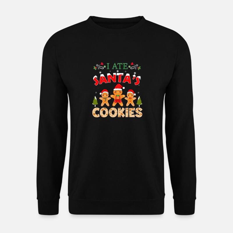 Ich Habe Weihnachtsmann -Kekse Weihnachtsbaum - Unisex Pullover - Schwarz