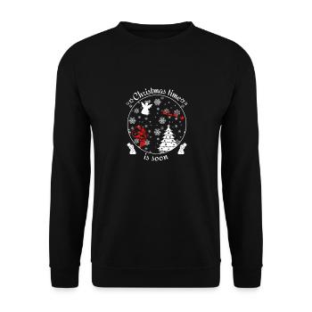 Christmas time is soon Christmas time is soon - Unisex Sweatshirt - black - Front - Alina (178cm) & Michal (187cm)