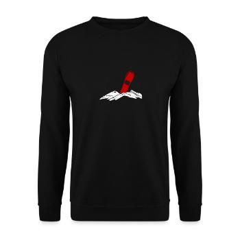 Snowboard In Snowboarder Snowboarder Winter Sports - Unisex Sweatshirt - black - Front - Alina (178cm) & Michal (187cm)
