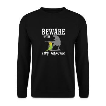 Budgerigar Perruche Oiseau Cadeau pour animaux de compagnie - Sweat-shirt Unisexe - noir - Devant - Alina (178cm) & Michal (187cm)
