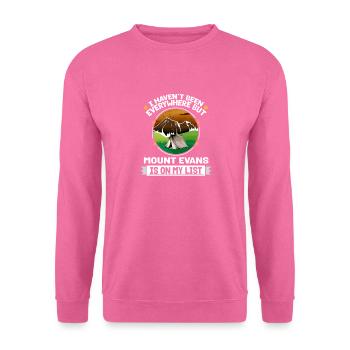 Mount Evans Is On My List Hiking Camping Hiker - Unisex Pullover - Pink - Vorne