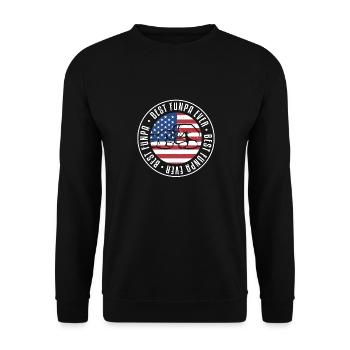 Bester Funpa Aller Zeiten Opa Daddy Vatertag - Unisex Pullover - Schwarz - Vorne - Alina (178cm) & Michal (187cm)