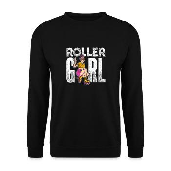 Rollschuhe Roller Girl Roller Skates Rollschuh Shi - Unisex Pullover - Schwarz - Vorne - Alina (178cm) & Michal (187cm)