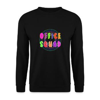 Office Squad Administrative Assistant Appreciation - Unisex Sweatshirt - black - Front - Alina (178cm) & Michal (187cm)