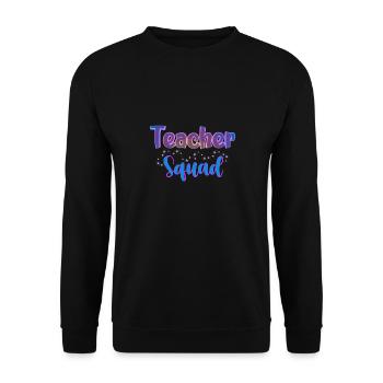 Équipe d’enseignants Équipe familiale de jumelage de notes de classe - Sweat-shirt Unisexe - noir - Devant - Alina (178cm) & Michal (187cm)