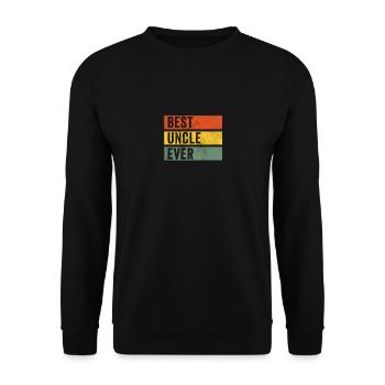 Best Uncle Gift Men's Godfather - Unisex Sweatshirt - black - Front - Alina (178cm) & Michal (187cm)