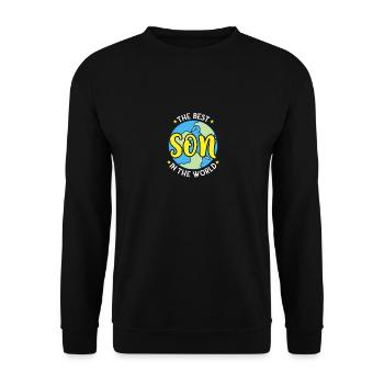 The Best Son in the World - Young Man Father's Day - Unisex Sweatshirt - black - Front - Alina (178cm) & Michal (187cm)