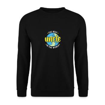 The best uncle in the world - Godfather Man Father's Day - Unisex Sweatshirt - black - Front - Alina (178cm) & Michal (187cm)