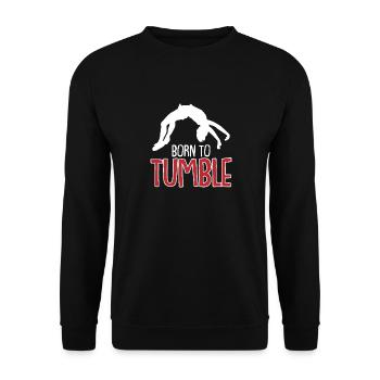 Gymnastik Turnen und Kunsturnen Akrobatik Sport - Unisex Pullover - Schwarz - Vorne - Alina (178cm) & Michal (187cm)