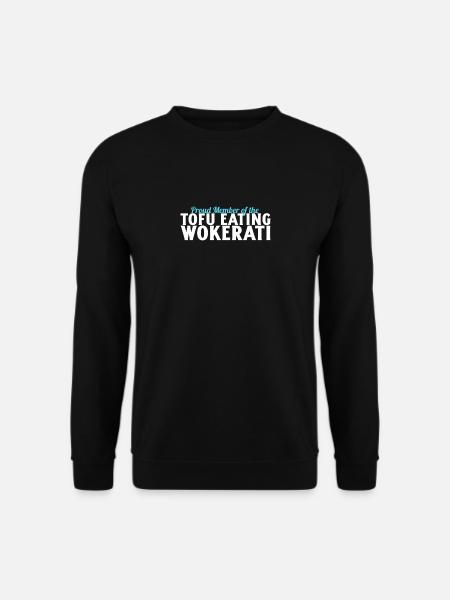 Lustiges stolzes Mitglied der Tofu Essen Wokerati Ameise - Unisex Pullover - Schwarz