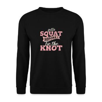 No Pain No Ice Cream Fitness Funny Gym Saying Card - Unisex Sweatshirt - black - Front - Alina (178cm) & Michal (187cm)