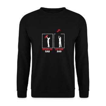 Workout Squat Bride Wedding Prep Cool Fitness Love - Unisex Sweatshirt - black - Front - Alina (178cm) & Michal (187cm)
