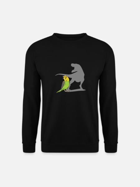 Budgerigar Parakeet Bird Pet Gift - Unisex Sweatshirt - black