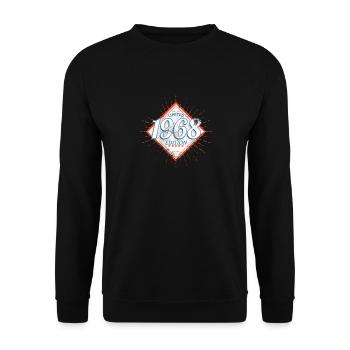Edition Limitée 1968 Millésime - Sweat-shirt Unisexe - noir - Devant - Alina (178cm) & Michal (187cm)