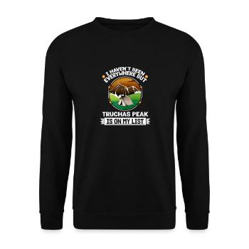 Truchas Peak Is On My List Hiking Camping Hiker - Unisex Pullover - Schwarz - Vorne - Alina (178cm) & Michal (187cm)