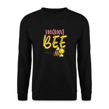 Mama Bee Imker Imkerin Honig Bauer Bienen - Unisex Pullover - Schwarz - Vorne - Alina (178cm) & Michal (187cm)