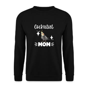cockatiel cockatoo parrot bird gift - Unisex Sweatshirt - black - Front - Alina (178cm) & Michal (187cm)