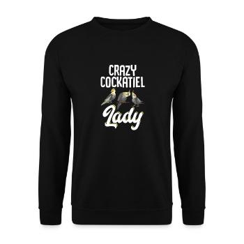 cockatiel cockatoo parrot bird gift - Unisex Sweatshirt - black - Front - Alina (178cm) & Michal (187cm)