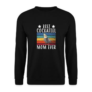 cockatiel cockatoo parrot bird gift - Unisex Sweatshirt - black - Front - Alina (178cm) & Michal (187cm)