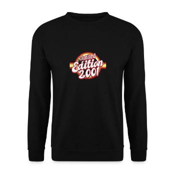 Limited Edition 2001 Vintage - Unisex Sweatshirt - black - Front - Alina (178cm) & Michal (187cm)