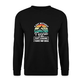 Funny Player Coach Fan Sports Lovers A - Unisex Sweatshirt - black - Front - Alina (178cm) & Michal (187cm)