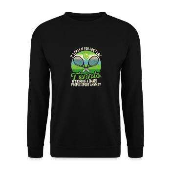 Funny Player-Coach-Fan Joke It's okay - Unisex Sweatshirt - black - Front - Alina (178cm) & Michal (187cm)