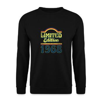 Edition Limitée 1968 Millésime - Sweat-shirt Unisexe - noir - Devant - Alina (178cm) & Michal (187cm)