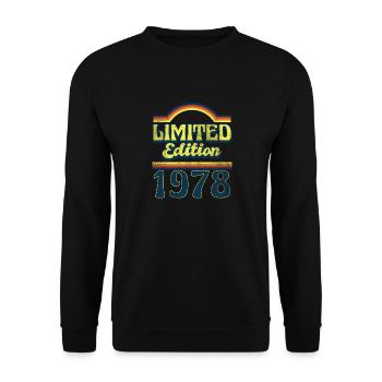 Edition Limitée 1978 Millésime - Sweat-shirt Unisexe - noir - Devant - Alina (178cm) & Michal (187cm)