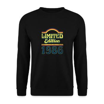 Edition Limitée Millésime 1986 - Sweat-shirt Unisexe - noir - Devant - Alina (178cm) & Michal (187cm)