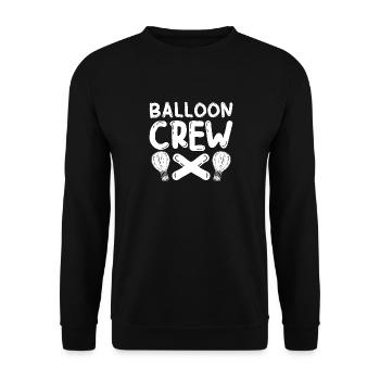 Équipage de ballon Montgolfière Vol en apesanteur - Sweat-shirt Unisexe - noir - Devant - Alina (178cm) & Michal (187cm)