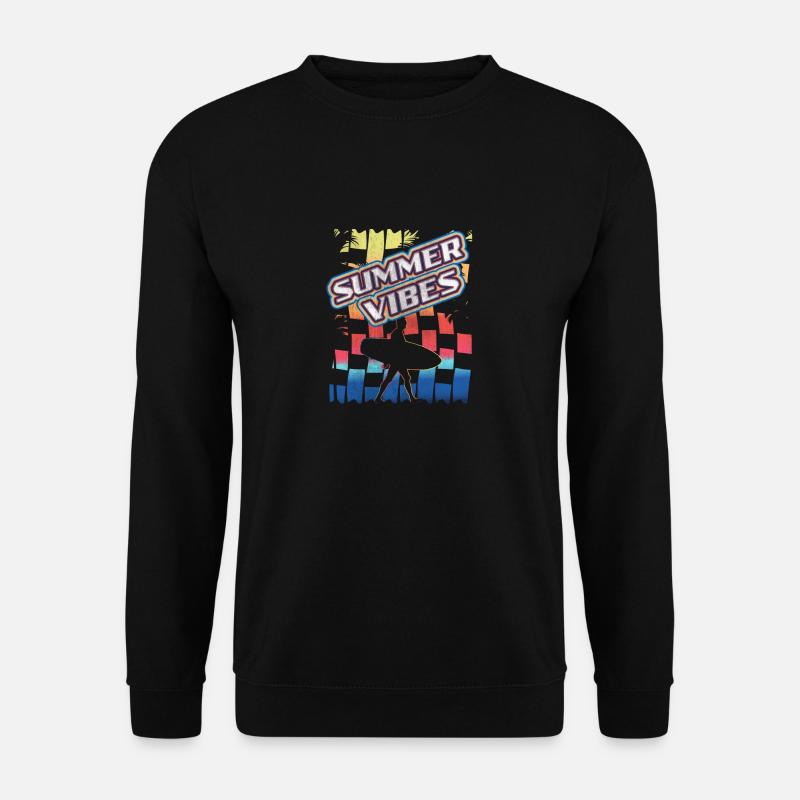 summer vibes Summer Sun Beach - Unisex Sweatshirt - black