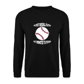 Baseball Dad Father Baseball Game Baseball Lovers - Unisex Sweatshirt - black - Front - Alina (178cm) & Michal (187cm)
