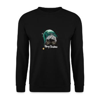 Merry Christmas Mother beautiful gifts - Unisex Sweatshirt - black - Front - Alina (178cm) & Michal (187cm)