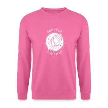 Prière trépidante Jésus croise la main - Sweat-shirt Unisexe - rose - Devant
