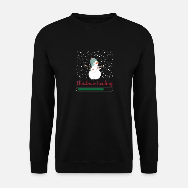 Weihnachtsladung Schneemann Schnee Winter Kalt - Unisex Pullover - Schwarz