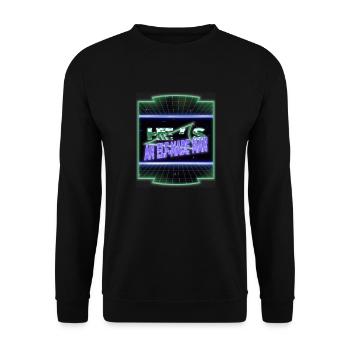 Beach Bedroom Jokes Couples Dinosaur Fan - Unisex Sweatshirt - black - Front - Alina (178cm) & Michal (187cm)