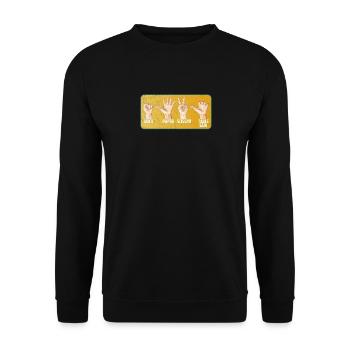 Rock Paper Table Saw Funny Woodworking Carpenter - Sweat-shirt Unisexe - noir - Devant - Alina (178cm) & Michal (187cm)