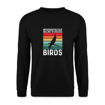 cockatiel cockatoo parrot bird gift - Unisex Sweatshirt - black - Front - Alina (178cm) & Michal (187cm)