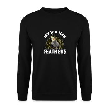 Cockatiel Cockatiel Cockatoo Perroquet Oiseau Cadeau - Sweat-shirt Unisexe - noir - Devant - Alina (178cm) & Michal (187cm)