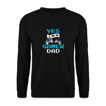 Gamer Funny Joueur de jeux vidéo 24-7 Gaming Kids Tea - Sweat-shirt Unisexe - noir - Devant - Alina (178cm) & Michal (187cm)